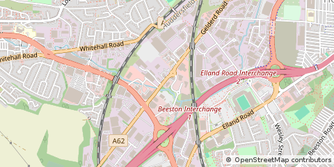 Map of Leeds, West Yorkshire