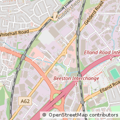 Map of Leeds, West Yorkshire