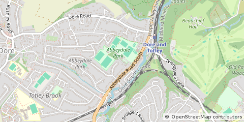 Map of Sheffield
