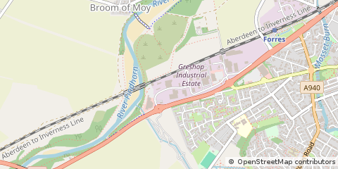 Map of Forres, Moray