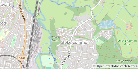 Map of Eastleigh, Hampshire