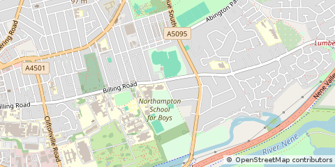Map of Northampton