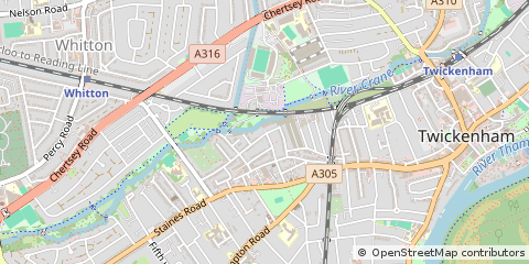 Map of Twickenham