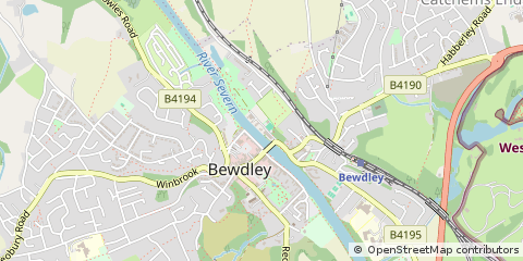Map of Bewdley