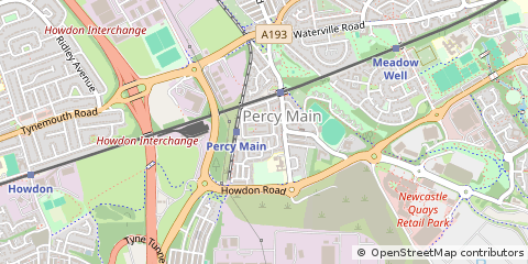 Map of North Shields