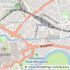 Map of Chester, Cheshire