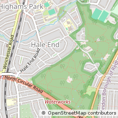 Map of Woodford Green, Essex