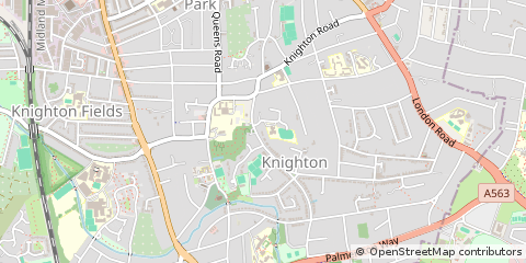 Map of Leicester, Leicestershire