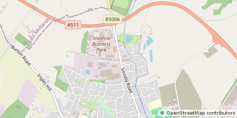 Map of Ashby-DE-LA-Zouch, Leicestershire