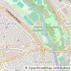 Map of Cardiff
