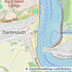 Map of Dartmouth, Devon