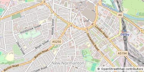 Map of Derby