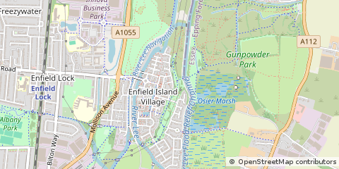 Map of Enfield, Middlesex
