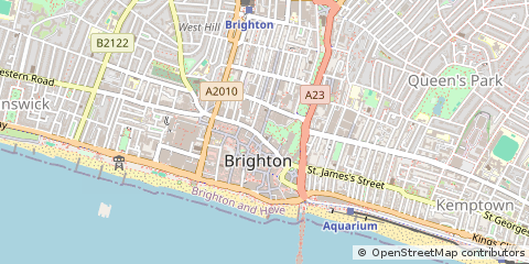 Map of Brighton, East Sussex