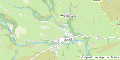 Map of Minehead, Somerset