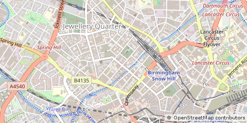 Map of Birmingham, West Midlands