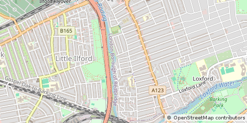 Map of Ilford, London