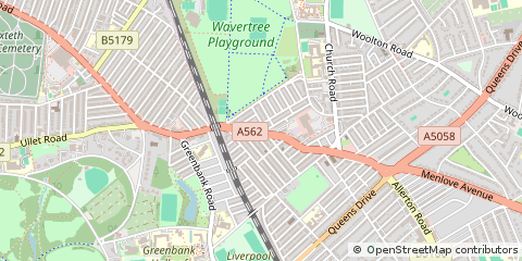 Map of Liverpool, Merseyside