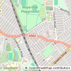 Map of Liverpool, Merseyside