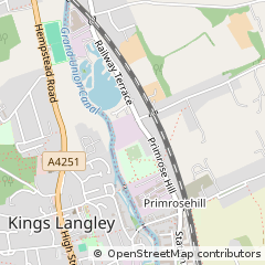 Map of Kings Langley, Hertfordshire