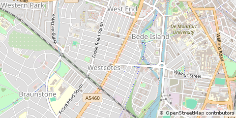 Map of Leicester