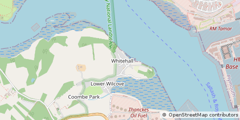 Map of Torpoint, Cornwall