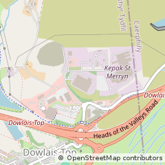 Map of Merthyr Tydfil