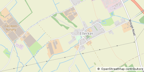 Map of Ellerker, East Yorkshire