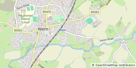 Map of WEM, Shropshire
