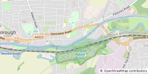 Map of Barnsley, South Yorkshire