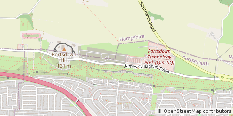 Map of Portsdown Technology Park, Southwick Road, Portsmouth