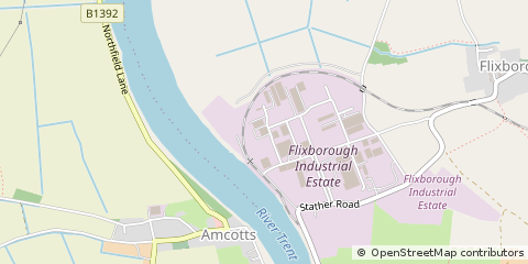 Map of Scunthorpe, Lincolnshire