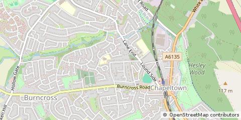 Map of Sheffield
