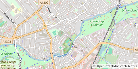 Map of Cambridge, Cambridgeshire