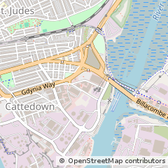 Map of Plymouth, Devon