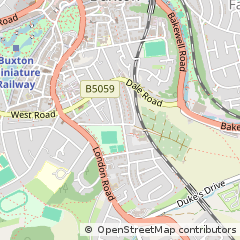 Map of Buxton, Derbyshire
