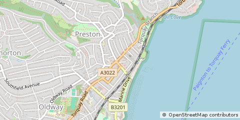 Map of Devon, Paignton