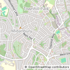 Map of Southampton, Hampshire
