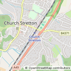 Map of Church Stretton, Shropshire