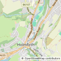 Map of Holmfirth, West Yorkshire
