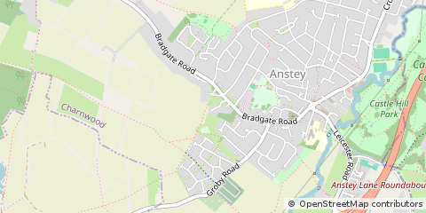 Map of Leicester, Leicestershire