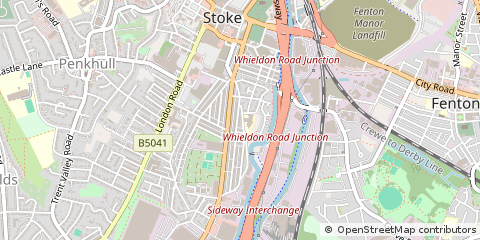 Map of Stoke-on-Trent