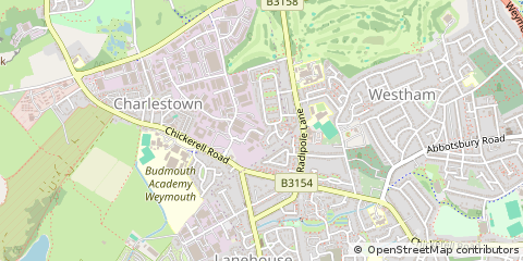 Map of Weymouth, Dorset