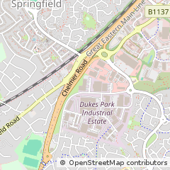 Map of Chelmsford, Essex