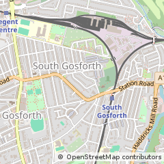 Map of Newcastle Upon Tyne, Tyne and Wear
