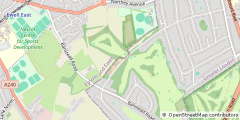 Map of Sutton, Surrey