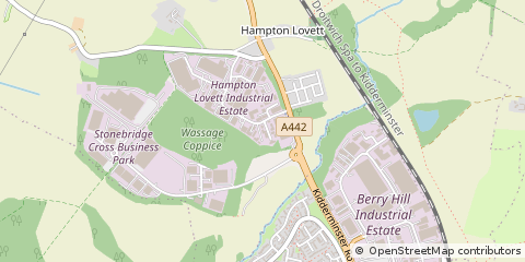 Map of Droitwich, Worcestershire