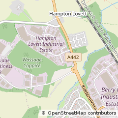 Map of Droitwich, Worcestershire