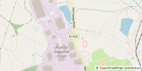 Map of Scunthorpe, South Humberside