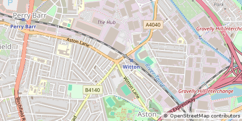 Map of Witton, West Midlands